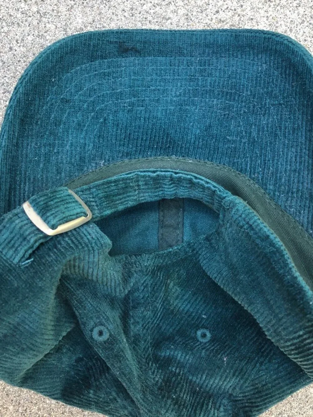 Vintage AEROPOSTALE Corduroy Hat Women's Adjustable Cap Green